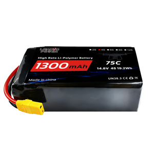 1300/6200/9500/10000mAh 測量ドローンバッテリー 4S 14.8V 75C 高出力リポバッテリーパック 農業用ドローン向け - Product Image 1