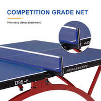 Table de tennis de table professionnelle d'extérieur imperméable avec filet et poteaux à serrage rapide, table de ping-pong