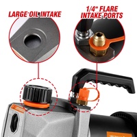 Pompe à vide sans fil pour réfrigérant 7CFM 5PA 1/2HP avec entrée d'air 1/4 pour climatisation domestique, compatible batterie 18V