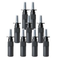 Flacon pulvérisateur nasal fin en HDPE noir de 5 ml, récipient en plastique pour liquides médicamenteux avec pulvérisateur nasal noir