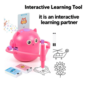 2025 nóng bán giáo dục nhựa vẽ <span class=keywords><strong>Robot</strong></span> tương tác bằng giọng nói xu hướng trẻ em juguetes Para Los ninos sơn <span class=keywords><strong>Robot</strong></span> đồ chơi - Product Image 2