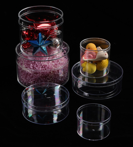 Vente en gros Boîte ronde en plastique jetable transparente pour bonbons Party Favors et le stockage de cadeaux - Product Image 2
