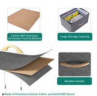 A mazon Non-Woven soft Armoire de rangement Organisateur Poubelle avec 5 tiroirs Organisation de la maison
