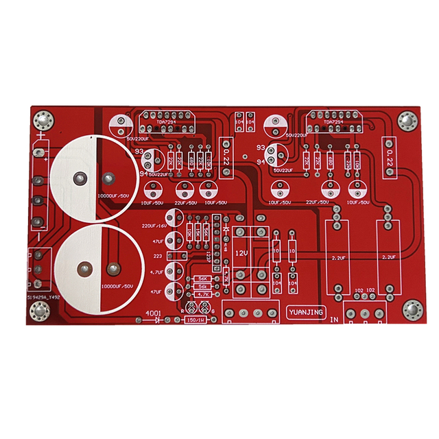 TDA7294 TDA7293 7293 Power Amplifier Board Red Color White Font Empty PCB Board 140x78x1.6mm Private Mold