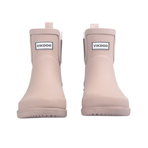 Bottes de <span class=keywords><strong>pluie</strong></span> basses assorties quotidiennes imperméables beiges pour femmes - Product Image 2