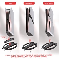 Support vertical de remplacement pour console PS5 / PS5 Slim / PS5 Pro - Plaque de montage uniquement pour PS5