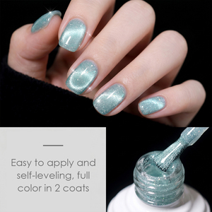 Esmalte de Uñas en Gel Magnético UV LED Efecto Ojo de Gato Verde Limón Sal Marina, 15ml, 12 Colores, Tendencia de Verano, Venta al por Mayor OEM de Marca Privada, Removible - Product Image 6