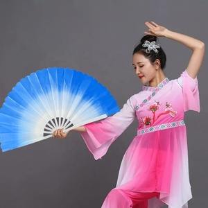 Abanico Plegable Grande para Baile en Línea, Kungfu Chino, <span class=keywords><strong>Taichi</strong></span>, Festivales de Música, Abanico <span class=keywords><strong>con</strong></span> Sonido al Aplaudir - Product Image 1