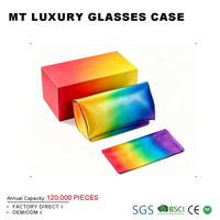 Étui souple personnalisé pour lunettes optiques MT 2026, étui portable en PU pour lunettes de soleil, étuis et sacs pour lunettes avec logo et couleur personnalisés