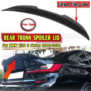 Alerón trasero estilo fibra de carbono para BMW G20 Serie 3 2019 2020 2021, estilo PSM, para la tapa del maletero. - Product Image 6