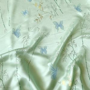 Tela Jacquard de seda orgánica tejida de país oriental mariposa de bambú moda de alta calidad para <span class=keywords><strong>mujer</strong></span> vestido bufandas de tela ropa de dormir - Product Image 5