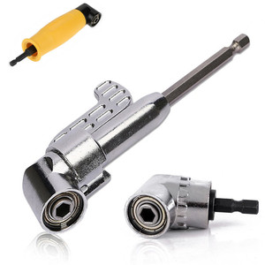 Nanrui 90 Degree Right Angle Socket Extension Rod 1/4 In Hex Drive Chrome Plated For Automotive Repair - Product Image 1