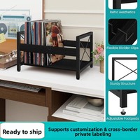 Étagère de rangement multi-usages anti-poussière pour disques musicaux, cartes, livres, journaux et magazines