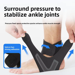 Manicotto traspirante # AH-<span class=keywords><strong>20</strong></span> supporto per caviglia regolabile in materiale leggero in Neoprene - Product Image 6