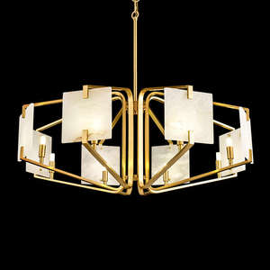 Zeal Lighting Good Quality Marble Chandelier Gold Modern Living <b>Room</b> Hotel Nordic Pendant <b>Light</b> - Product Image 1
