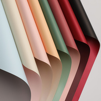Papier Glassine Imperméable Double Face à Motifs Floraux Ouya, 100% Pulpe de Bois Dur, Compatible Impression Numérique, Papier d'Emballage pour Bouquet 55x53cm