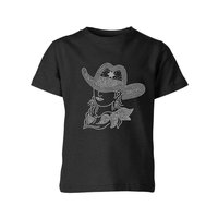 Transferts thermocollants personnalisés en strass motif cowgirl pour T-shirt