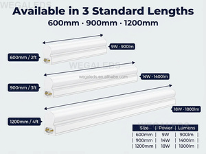 Tube <span class=keywords><strong>LED</strong></span> <span class=keywords><strong>T5</strong></span> intégré, diffuseur laiteux incassable en PC, 1,2 m, 18W, 20W, 1800lm, raccordable, pour entrepôts frigorifiques - Product Image 3