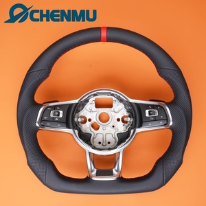 Volante de Cuero para <span class=keywords><strong>Volkswagen</strong></span> Golf 7 MK7 MK6 MK5 MK4 Polo Passat Gti Polo Passat, Modelo Deportivo Mejorado, <span class=keywords><strong>Precio</strong></span> al por Mayor - Product Image 1