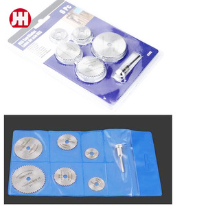 Lame de scie circulaire Hss 50mm 6pc Mini coupe tuyau en acier inoxydable Hss lames de scie circulaire <span class=keywords><strong>Kit</strong></span> ensemble <span class=keywords><strong>Dremel</strong></span> accessoires d'outils électriques - Product Image 5