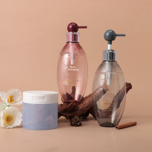 Échantillon gratuit de bouteille de gel douche en plastique PET de 500 ml, bouteille de savon pour les mains, bouteille de shampoing, emballage - Product Image 3