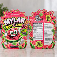 Sacs en Mylar découpés sur mesure, formes irrégulières, pochettes refermables holographiques anti-odeur, emballages personnalisés 1g 3.5g 7g 14g 28g