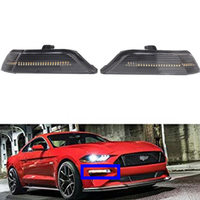 OVOVS Offres Spéciales pièces automobiles lentille de fumée synthé séquentiel clignotant antibrouillard pour Ford Mustang 2015 2016 2017 accessoires