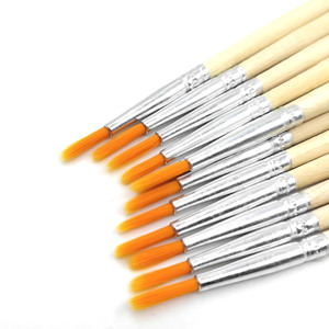 Pincel de Maquillaje de Nylon con Mango de Madera para Arte de Uñas, Cejas y Tallado, Ligero, 10g - Product Image 2