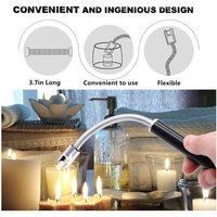 Briquet Électrique Rechargeable USB de Luxe pour BBQ, Cuisine, Cigare et Bougie, Sans Flamme, Vente en Gros