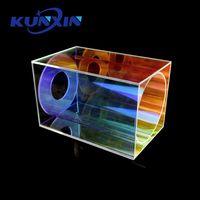 Kunxin 2mm 7mm 10mm panneau acrylique arc-en-ciel rayonnant feuille acrylique hologramme coloré