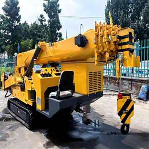 High Power Mobile Crawler <b>Crane</b> Machine 3tons 8tons Lifting Capacity <b>Engine</b> Motor Gearbox Included for Construction Certificate - Product Image 1