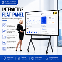 Tableau blanc interactif intelligent 4K Ultra HD 65 pouces, caméra 48MP, écran tactile 20 points, partage d'écran sans fil, tout-en-un pour les réunions