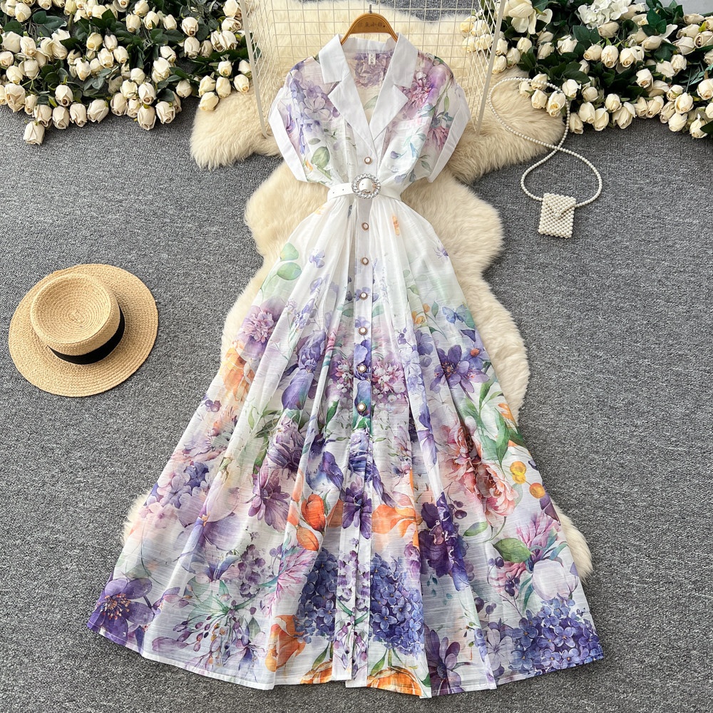 korean long summer dress FREE SHIPPING Women Summer Beach Casual Dress Long Maxi Dress Korean Style