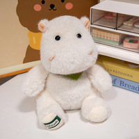 Peluche Hippopotame Personnalisée Ultra Douce Rembourrée en Coton PP, Coussin pour le Confort des Enfants, Cadeau d'Anniversaire