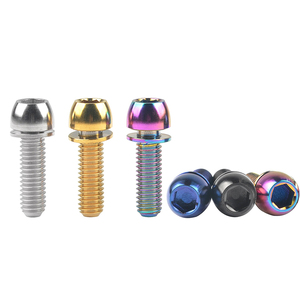 Tornillos Cónicos de Acero Inoxidable Anodizado de Colores M5 M6 con Arandela Clase 4.8/6.8 para Bicicletas de Montaña y Carretera - Product Image 1