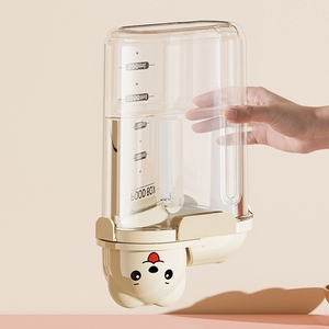 Cute Bear Airtight Food <b>Storage</b> <b>Container</b>, Large Kitchen Pantry Organizer for Cereal & Pet Food, Transparent Dry Grain Dispenser - Product Image 6
