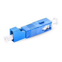 Conector de fibra óptica SC/UPC macho a LC/UPC hembra adaptador de fibra óptica SC LC acoplador óptico híbrido