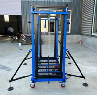 Plateforme élévatrice mobile hydraulique pliable à commande électrique, hauteur réglable 3m, table 1x1m, élévateur de chantier intérieur