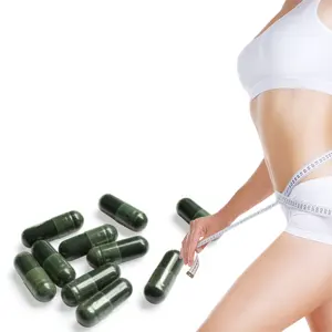 Vitamin açısından zengin olan Techui Spirulina kapsül Plantensis tozu ve destekleyici besinler antioksidanlar zarar verici nötralize yardımcı olur