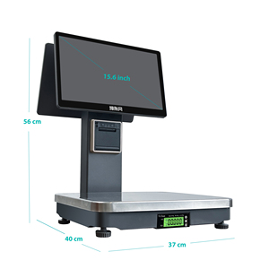 Báscula Inteligente con Impresión de Etiquetas, Báscula con IA y Pantalla Doble con Windows, Báscula con Impresora para Sistema POS - Product Image 5