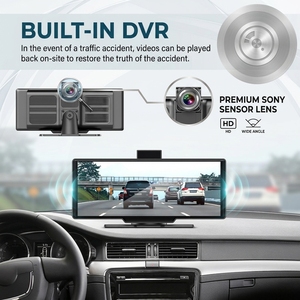 Écran tactile GPS CarPlay de 10,26 pouces, support de tableau de bord avec caméra de recul, résolution 1920x1080 pour utilisation en voiture - Product Image 2