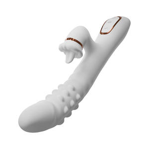 เครื่องสั่นซิลิโคนสำหรับผู้ใหญ่ กระตุ้นจุดจี ลิ้นสั่น ดูด ดูดซ้อน หมุนได้ อุ่นได้ ของเล่นเซ็กส์สำหรับผู้หญิง <span class=keywords><strong>AV</strong></span> Stick - Product Image 1