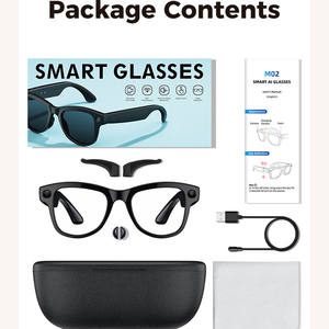 <span class=keywords><strong>Gafas</strong></span> Inteligentes con IA para Hombre y Mujer, con Cámara de 800W, Estuche de Carga, Funciones de Fitness, Deporte, Wifi, Foto, Video, Reconocimiento y Traducción, para <span class=keywords><strong>Ray</strong></span> <span class=keywords><strong>Ban</strong></span> M02 - Product Image 4