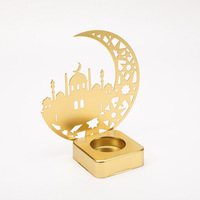 Nouvelle décoration de fête de l'Aïd Moubarak Ramadan 2026, bougeoir en fer pour l'aromathérapie, fournitures de célébration musulmane islamique de bonne qualité