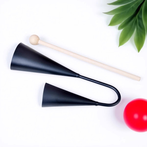 En gros : Instruments de percussion Orff, Jouets éducatifs pour la petite enfance, Instrument à double corne, Hochet à double corne - Product Image 1