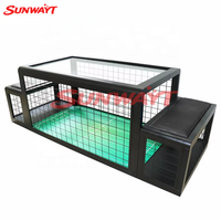 Machine de jeu de football en métal à monnayeur pour deux joueurs, interface anglaise, pour zone de divertissement pour enfants, noir, 110/220V, SUNWAYT personnalisé