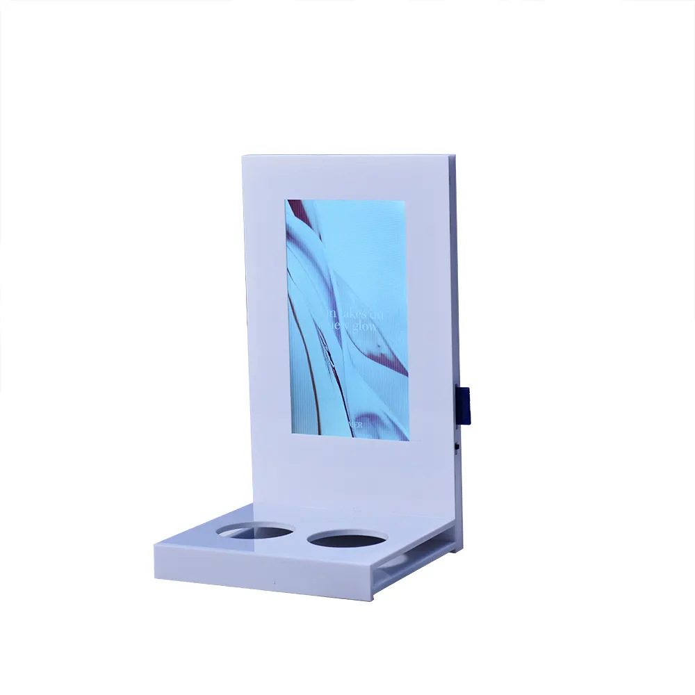 7 inch acrylic lcd video display lcd brochure holder display stand for store