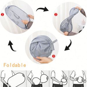 Cesto Plegable para Ropa Sucia con Asas Resistentes y Bolsillo Lateral de Malla, para Lavandería y Baño - Product Image 4