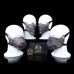 Máscaras de Silicona de Fantasía al por Mayor, Media Cara con Boca Abierta, Accesorios BDSM para Juegos de Rol, Sesiones Kink, Ajuste Ajustable, Juguetes Fetichistas para Adultos - Product Image 2