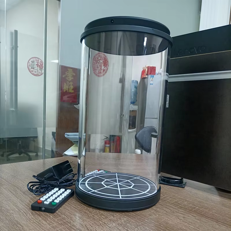 3Dホログラムシリンダー透明スクリーンインタラクティブ